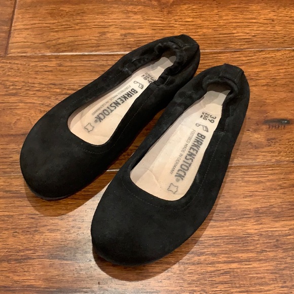 Birkenstock Shoes - BIRKENSTOCK CELINA SUEDE LEATHER FLAT (size 39 )